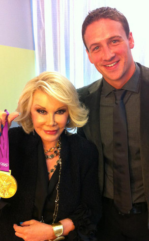 Joan Rivers, Ryan Lochte, Twit Pic Joan Rivers, Ryan Lochte, Twit Pic